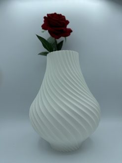 Vase Antonia weiß - PADRU - Pail Druck 3D-Druck Manufaktur, ein Marke von Das Teamwork CoPa e.U. Design Mike P.