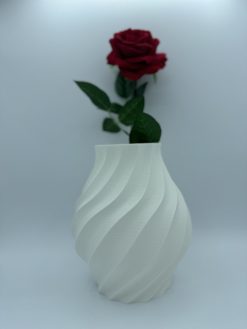 Vase Tina weiß, PADRU - Pail Druck 3D-Druck Manufaktur, ein Marke von Das Teamwork CoPa e.U.