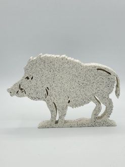 Serie Deko und Wohnaccessoires 3D-Druck von PADRU Das Teamwork in Wien; Wildschwein in Stone-Optik