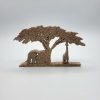 Afrika, Deko, 3D-Druck aus PLA, Stone-Optik Sand, 1St. PADRU - Pail Druck 3D-Druck Manufaktur, ein Marke von Das Teamwork CoPa e.U. Design Mike P.