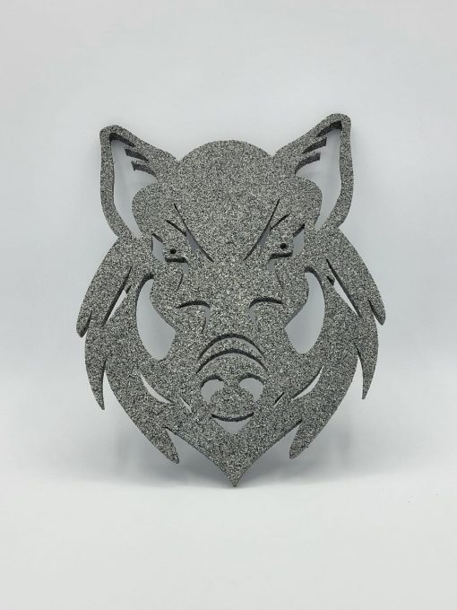 Wildschwein Schild, Deko, 3D-Druck aus PLA, Stone-Optik dunkel, 1St. PADRU - Pail Druck 3D-Druck Manufaktur, ein Marke von Das Teamwork CoPa e.U. Design Mike P.