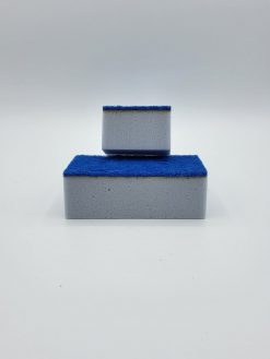 Melamin-Schmutzradierer grau mit blauem Toppad, 120x65x40mm, Industriequalität, 1St, Das Teamwork in Wien