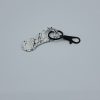 Schlüsselanhänger Einkaufswagenchip mit Herz, 3D-Druck aus PLA, Marmor-Optik weiß-schwarz, 8g, 1 St, PADRU