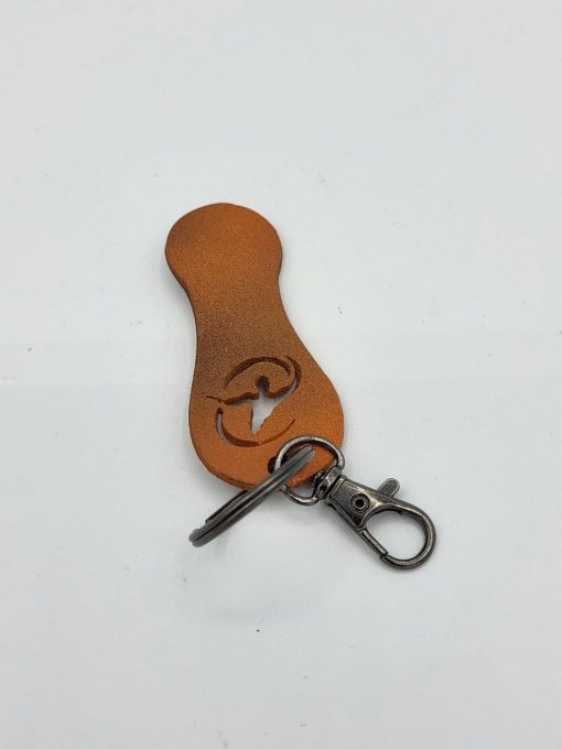 Schlüsselanhänger mit Logo, Einkaufswagenchip, 3D-Druck aus PLA, Rost-Optik, 8g, 1St - PADRU