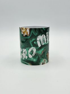 Tasse Micro Micro Wellen, Geschenke Tasse, Motiv Tasse, 355ml, Farbe in Dunkel-Grün-Effekten, 1St - DAS Teamwork